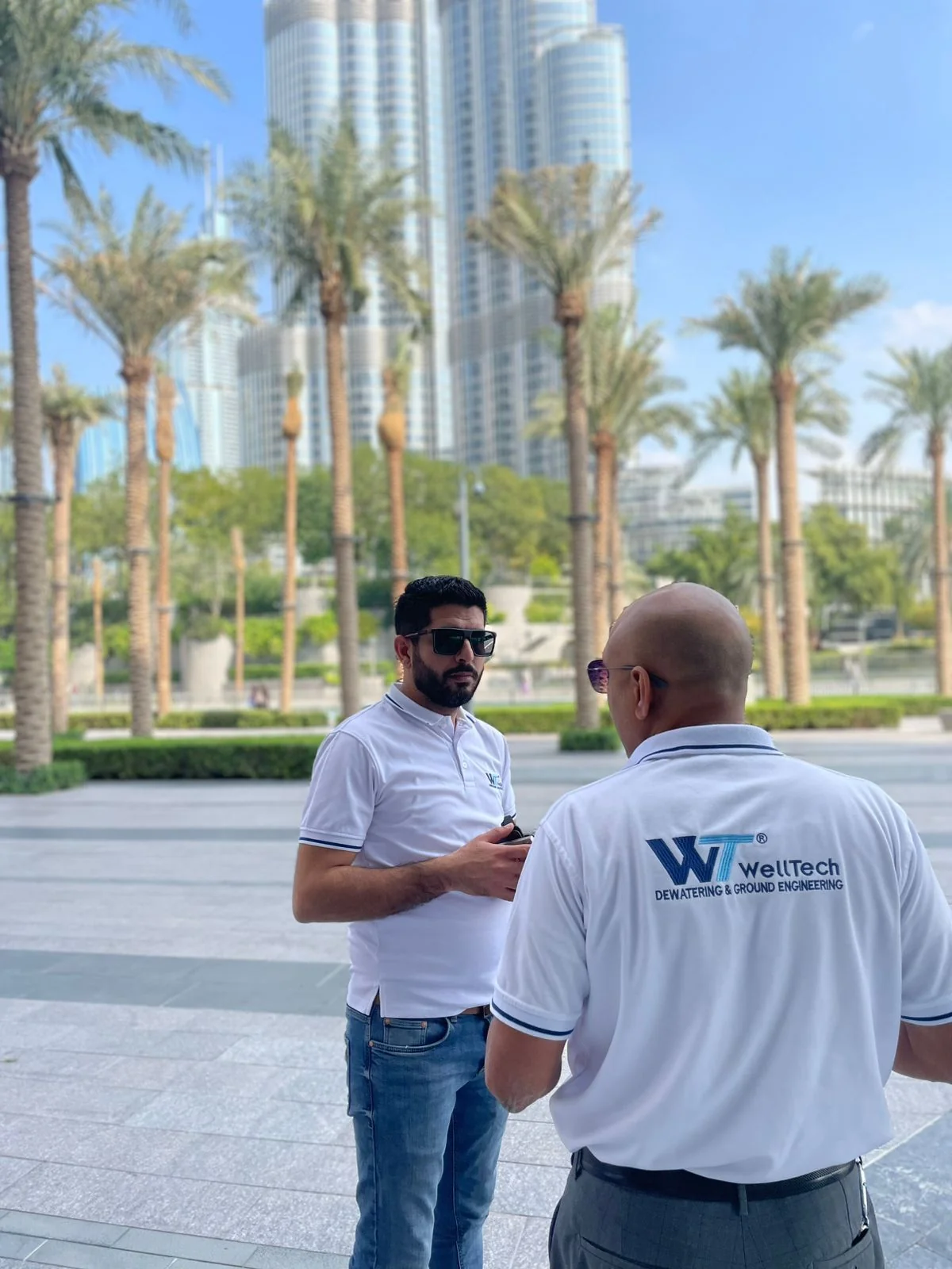 WellTech engineers on site in Downtown Dubai