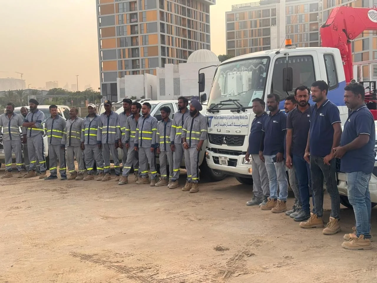 WellTech operations team with trucks