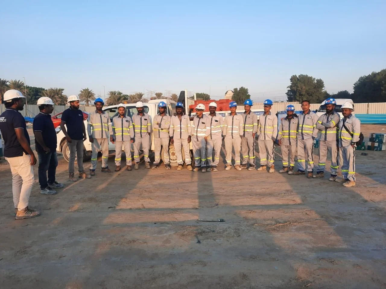 WellTech site teams in the yard